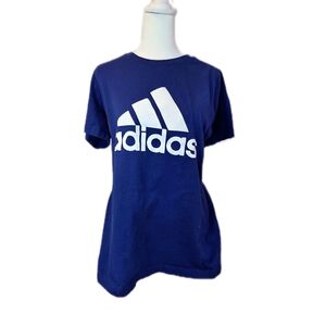 Adidas Navy Tee with Bold Logo